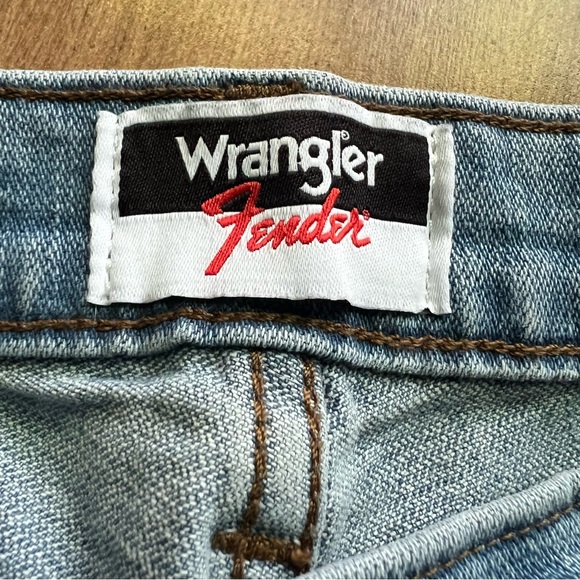Wrangler Sky Blue Distressed Straight Jeans - Picture 8 of 13